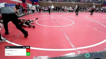 73 lbs Quarterfinal - Niko Proctor, Henryetta Knights Wrestling Club vs Brock Still, Bristow Youth Wrestling