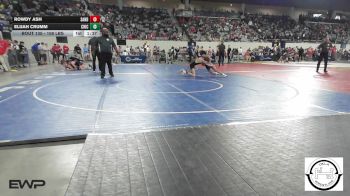 108 lbs Round Of 32 - Rowdy Ash, Sand Springs Jr High vs Elijah Crumm, Chickasha Wrestling
