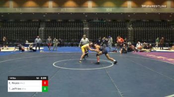 141 lbs Consolation - Eric Reyes, Menlo vs Trevor Jeffries, Wyoming