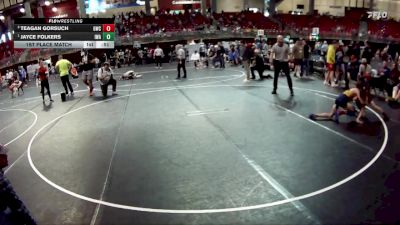 85 lbs 1st Place Match - Jayce Folkers, IronHawk Wrestling Academy vs Teagan Gorsuch, Gering Wrestling Club