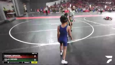 72 lbs Cons. Round 5 - Dominic DiPiazza, Kaukauna Grappling Ghosts vs Malik Sheard, LAW