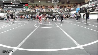 140 lbs Consi Of 8 #1 - Jake Snider Frazier, Claremore Wrestling Club vs Sley Young, Team Conquer Wrestling