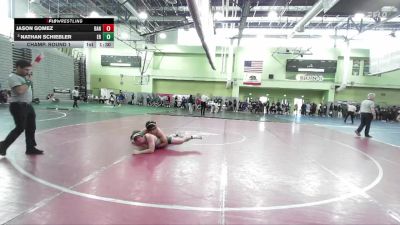 190 lbs Champ. Round 1 - Nathan Schiebler, EAGLE ROCK vs Jason Gomez, BANNING