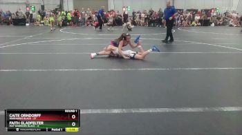 92 lbs Round 1 (4 Team) - Caite Orndorff, Warhawks Black vs Faith Gladfelter, Mat Warriors Black