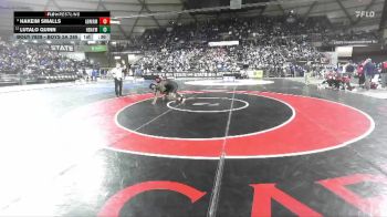 Boys 2A 285 lbs 5th Place Match - Hakeim Smalls, Archbishop Murphy vs Lutalo Quinn, Hudson`s Bay