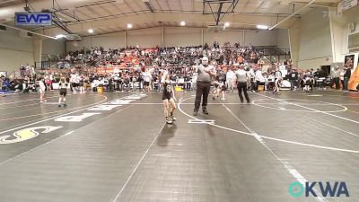 58 lbs Quarterfinal - Lainey Cariker, Collinsville Cardinal Youth Wrestling vs Savina Burgo, Team Tulsa Wrestling Club