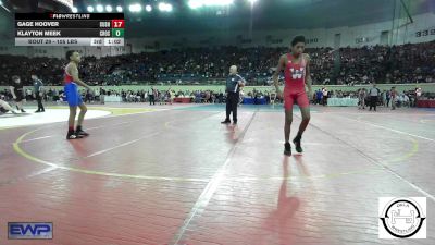 105 lbs Round Of 32 - Riley Ivie, Central Middle School vs Johnny Whitebuffalo, Watonga