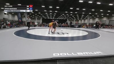 95 lbs Cons. Quarters - Izzy Fuhs, The Best Wrestler vs Piper Marxsen, The Best Wrestler