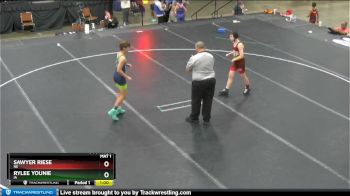 98 lbs Cons. Round 2 - Rylee Younie, IA vs Sawyer Riese, NE