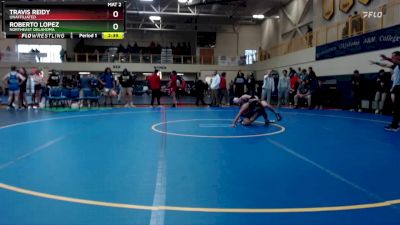 125 lbs Champ. Round 1 - Roberto Lopez, Northeast Oklahoma vs Travis Reidy, Unaffiliated