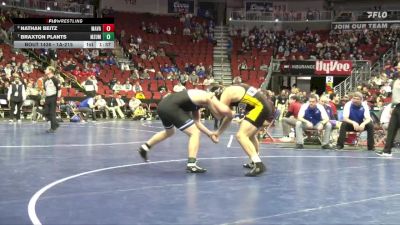 1A-215 lbs Quarterfinal - Braxton Plants, Montezuma vs Nathan Beitz, Maquoketa Valley