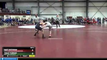157 lbs Champ. Round 1 - Matt Rothman, Worcester Polytechnic Institute vs Trent Furman, New York University