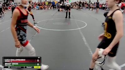 76 lbs Round 5 (8 Team) - Brody Gross, Ohio Gold vs Luca Giallombardo, Kraken