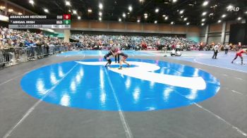 110 lbs Cons. Round 3 - Anahlyahh Heitzman, Caldwell vs Abigail Irish, Mazama