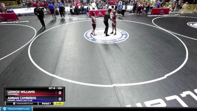 120+ Round 2 - Lennox Williams, California vs Adrian Camberos, Madera Wrestling Club