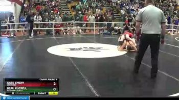 138 lbs Champ. Round 3 - Beau Russell, Natrona County vs Gabe Emery, Kemmerer