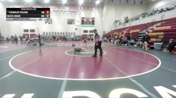 145 lbs Quarterfinal - Cashlin Volkel, Kimberly vs Maya Kunz, Meridian
