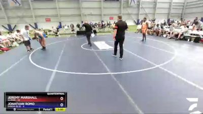 285 lbs Quarters & 1st Wb (16 Team) - Jeremy Marshall, Illinois vs Jonathan Romo, Kansas Blue