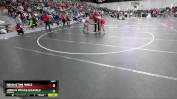 215 lbs Cons. Round 1 - Jeremy Wiggs-Schmalz, Neenah vs Remington Force, Lourdes Academy