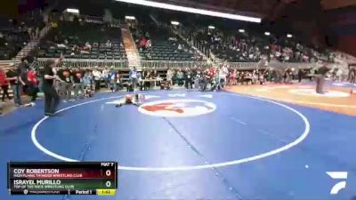 67 lbs Champ. Round 1 - Coy Robertson, High Plains Thunder Wrestling Club vs Israyel Murillo, Top Of The Rock Wrestling Club