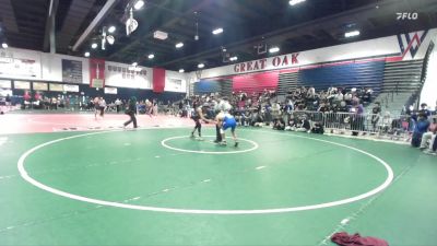 132 lbs Champ. Round 1 - Jonathan Madera, Chino vs Jesiah Arana, Vista Del Lago