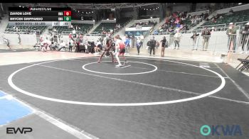 85 lbs Consolation - Zavion Love, HURRICANE WRESTLING ACADEMY vs Brycen Grippando, HURRICANE WRESTLING ACADEMY