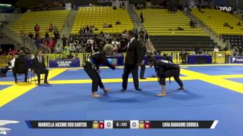 Livia Barasine Correa vs Manuella Jacome Dos Santos 2025 World Jiu-Jitsu IBJJF Championship