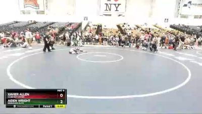 70 lbs Cons. Round 2 - Aiden Wright, Brawlers Elite vs Xavier Allen, Club Not Listed