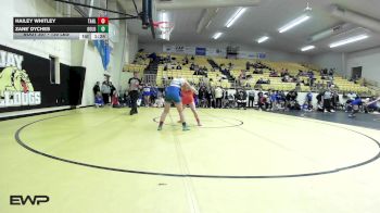 130 lbs 3rd Place - Hailey Whitley, Tahlequah Girls HS vs Zane' Dyches, Oologah