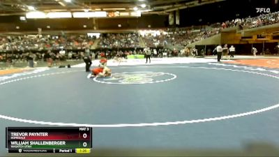 113 lbs Quarterfinal - Trevor Paynter, Homedale vs William Shallenberger, Wasatch Utah