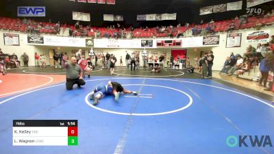 76 lbs Rr Rnd 2 - Kaisen Kelley, Tiger Trained Wrestling vs Levi Wagnon, Lincoln Christian