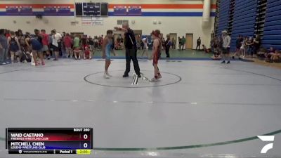 92 lbs Round 5 - Mitchell Chen, Legend Wrestling Club vs Waid Caetano, Firebirds Wrestling Club