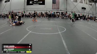 88 lbs Round 3 (4 Team) - Ryder Asherl, Mat Assassins Black vs Kole Wasser, Grit Mat Club