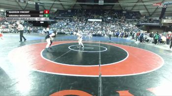 Girls 4A 115 lbs Cons. Round 5 - Arianna Mendoza, Pasco (Girls) vs Madison Vincent, Lake Stevens (Girls)