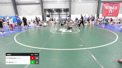 56 lbs Rr Rnd 2 - Beau Mckeown, Mat Assassins K8 B vs Noah Reino, CT Whale K-8