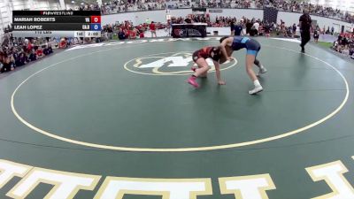 110 lbs Mariah Roberts, Virginia vs Leah Lopez, California Red