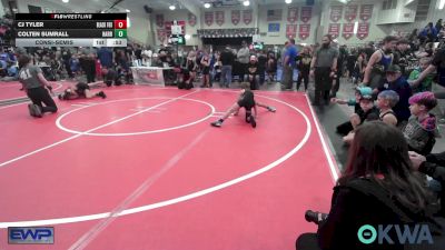 64 lbs Consolation - CJ Tyler, Black Fox Wrestling Club vs Colten Sumrall, Harrah Little League Wrestling