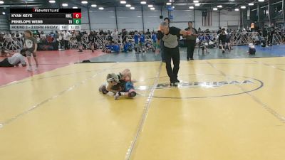 52 lbs Round 5 - 3:00pm Friday - Kyan Keys, Nebraska Elite vs Penelope Webb, Team Ohio