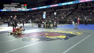 157 lbs Round Of 32 - Richard Halvorson, Durham (NS) vs Bailey Holman, Poway (SD)