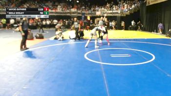 5A 140 lbs Cons. Round 3 - Beila Wisley, Prosper Walnut Grove vs Jaycie Guthrie, Killeen Ellison