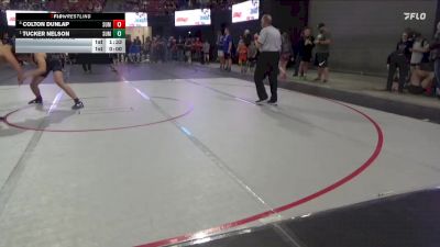 220 lbs Quarterfinal - Tucker Nelson, Minot High School vs Colton Dunlap, Stillwater Gladiators