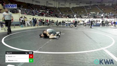 88 lbs Semifinal - Joely Hunt, Vian Wrestling Club vs LaMiyah Moore, Cowboy Wrestling Club