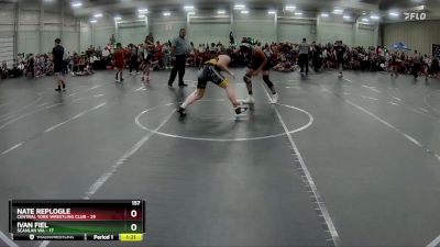 157 lbs Round 4 (8 Team) - Nate Replogle, Central York Wrestling Club vs Ivan Fiel, Scanlan WA