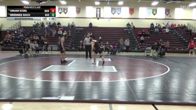 165 lbs Quarterfinal - Urijah Etzel, Monticello vs Brennen Koch, North Cedar, Stanwood