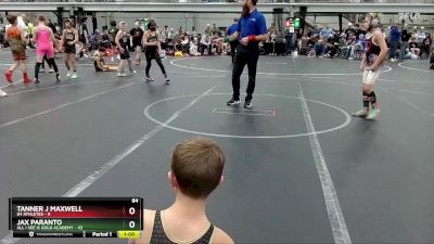 84 lbs Round 3 (4 Team) - Jax Paranto, All I See Is Gold Academy vs Tanner J Maxwell, 84 Athletes