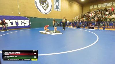 105 lbs Quarterfinal - Seriah Maciel, Bullard vs Jenniyah Duarte, Sanger