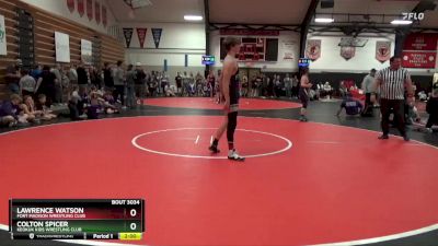 Round 3 - Lawrence Watson, Fort Madison Wrestling Club vs Colton Spicer, Keokuk Kids Wrestling Club