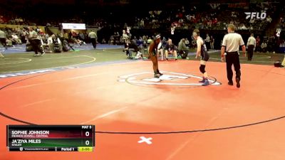 135 Class 2 lbs Champ. Round 1 - Sophie Johnson, Francis Howell Central vs Ja`Ziya Miles, Staley