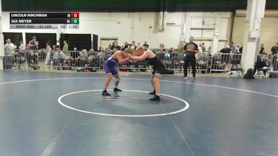 157 lbs Semifinal - Lincoln Hinchman, IN vs Jax Meyer, NJ