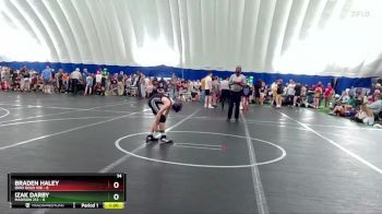 80 lbs Round 3 (8 Team) - Izak Darby, Madison 212 vs Braden Haley, Ohio Gold 10k